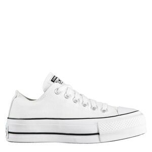 Converse Womens/Ladies Chuck Taylor Canvas Platform Shoes / White/Black